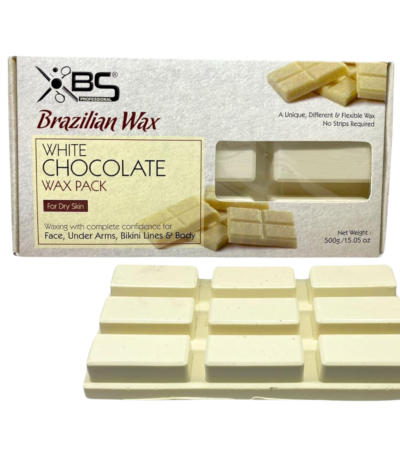 Xbs Professional Brazilian Wax Pack White Chocolate wax For Dry Skin 600g