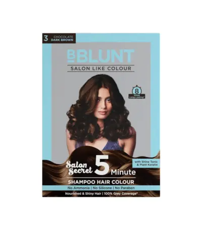 BBLUNT 5 Minute Shampoo Hair Colour - Chocolate Dark Brown 3