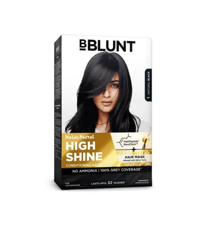 BBLUNT Salon Secret High Shine Hair Colour - Natural Black 1