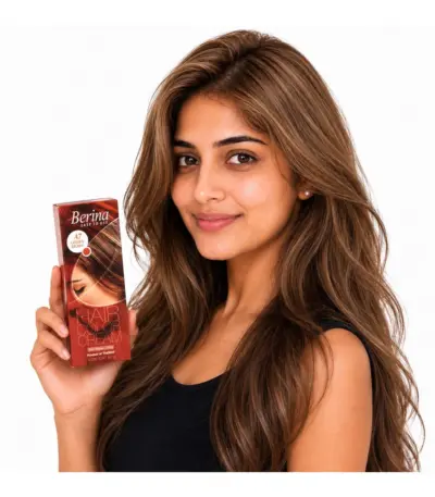 Berina Professional Hair Colour Cream A7 Golden Brown, 60 g